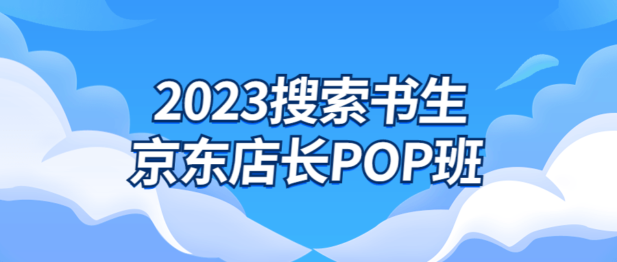 2023搜索书生京东店长POP班