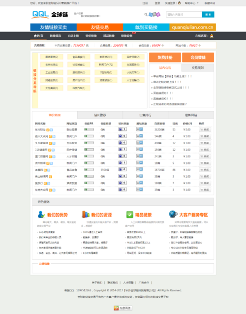 Thinkphp 友链买卖互换程序  仿alivv爱链网友链交易平台源码