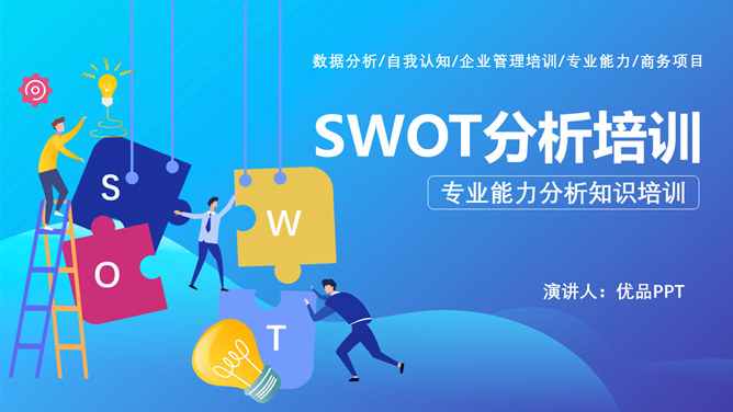 SWOT分析培训课件PPT模板-H5资源网