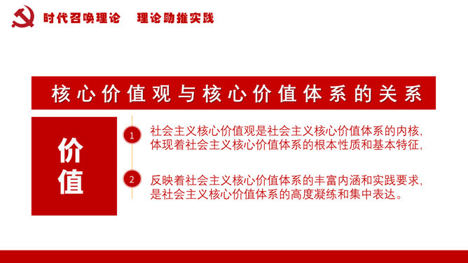 社会主义核心价值观教育PPT模板