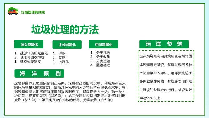 垃圾分类教育班会PPT模板