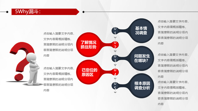 5Why问题分析法培训PPT模板