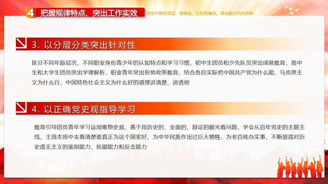 共青团学党史强信念跟党走PPT模板