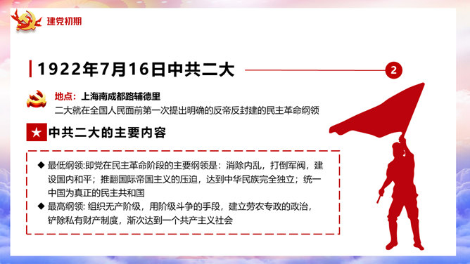 百年党史建党100周年PPT模板