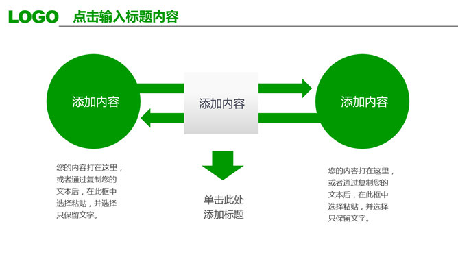 清爽绿色年终工作汇报PPT模板