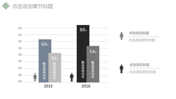 简洁淡雅清新通用PPT模板