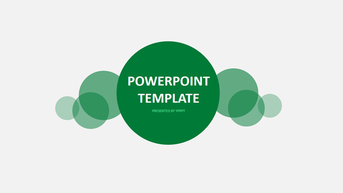 简约绿色多功能通用PPT模板-H5资源网