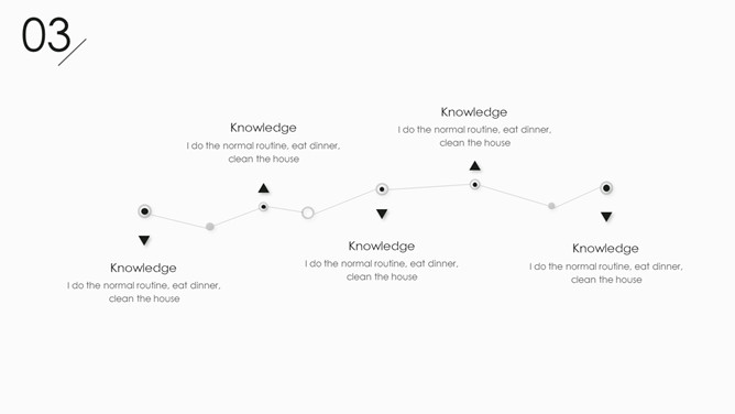 创意极简黑灰点线设计PPT模板