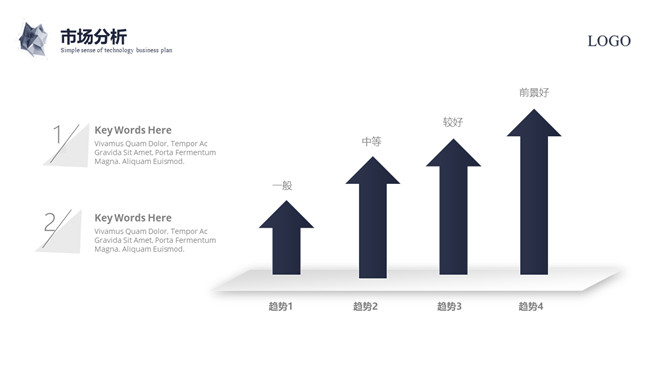 简约科技风商业计划书PPT模板