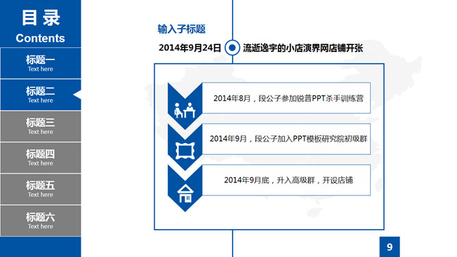 目录导航论文答辩PPT模板