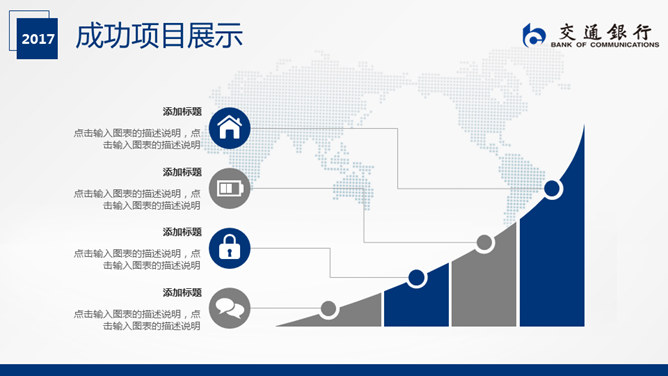 交通银行工作总结汇报PPT模板