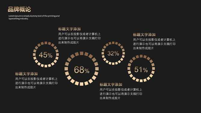 时尚黑金欧美范商务PPT模板