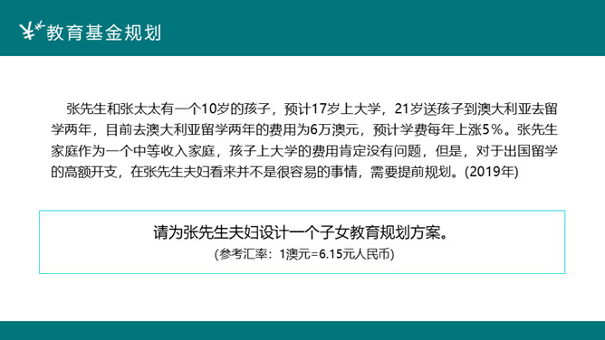 投资理财案例分析PPT模板