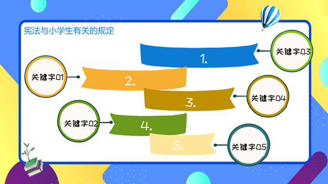 小学生宪法知识班会PPT模板