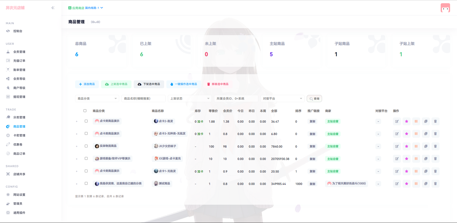 异次元发卡源码系统/荔枝发卡V3.0二次元风格发卡网全开源源码-H5资源网